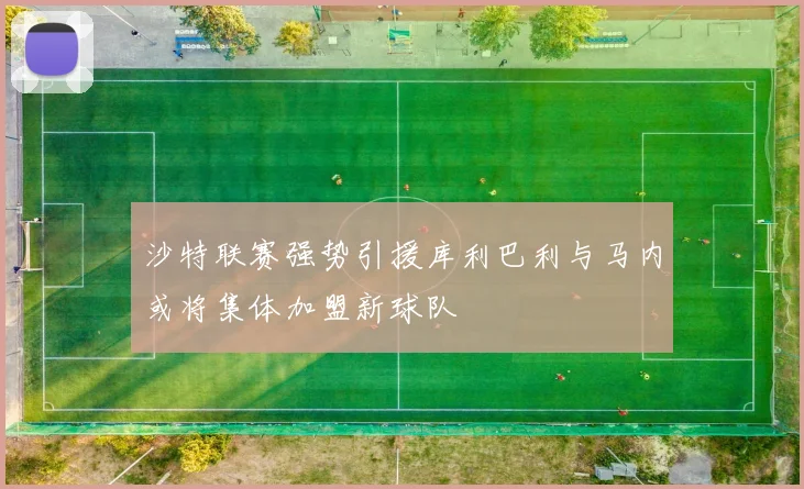 沙特联赛强势引援库利巴利与马内或将集体加盟新球队